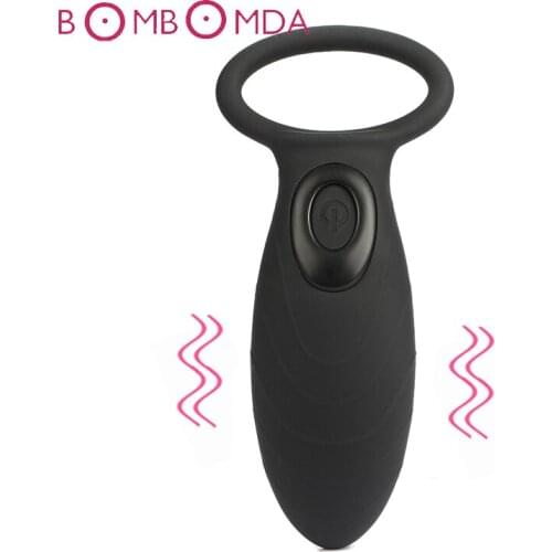 10 Frequency Man Delay Ejaculation Penis Rings Adult Sex Toys Cage Vibration Ring Clitoris Stimulator Bullet Vibrator Cock Rings