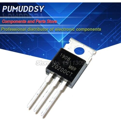 10PCS MBR20200CT MBR20200 Schottky diode TO 220