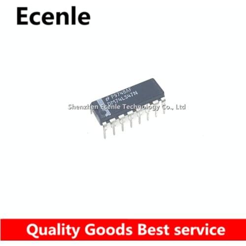 5 Pcs/Lot DM74LS47N DIP-16 BCD to 7-Segment Decoder/Driver with Open-Collector Outputs 100% New&Original