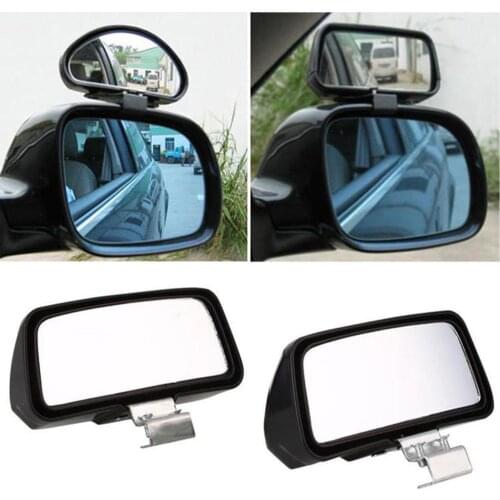 Car Mirrors 360 Degree Adjustable Wide Angle Side Rear Mirrors Auto Rearview Mirror Rear View Mirror Parking Rimless Mirrors CSV