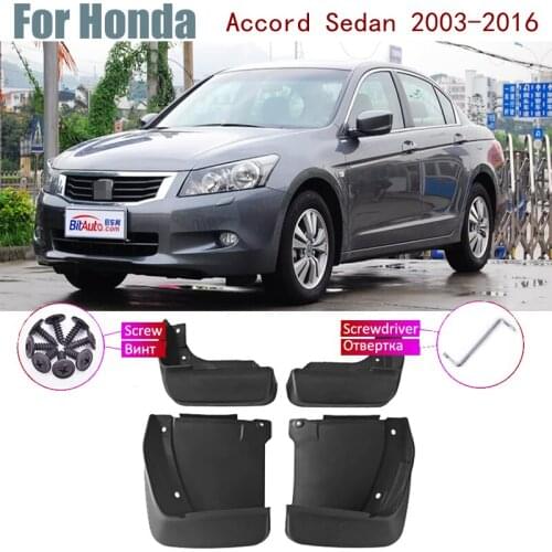 Fender Mud Guard Splash Flap Mudguard Accessories 4PCS Car Mudflap For Honda Accord 2003 2007 Sedan CL CN 7th 7 Gen 2016~2003