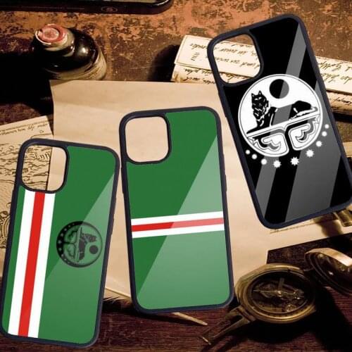 Chechen National Flag Phone Case PC for iPhone 11 12 pro XS MAX 8 7 6 6S Plus X 5S SE 2020 XR