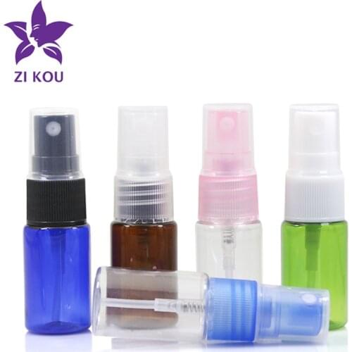 1pcs 10ml Multicolor Cosmetic Dispenser Essential Oil Liquid Sprayer Lotion Bottling Foam Refillable Pump Bottle(A Half Cover)