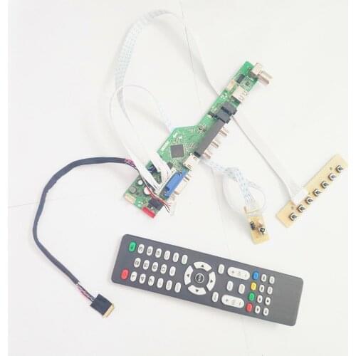 For LTN156AT30-301/401 1366*768 PC 15.6" VGA+HDMI-Compatible+AV+USB+RF T.V56 screen controller drive board LVDS 40Pin WLED