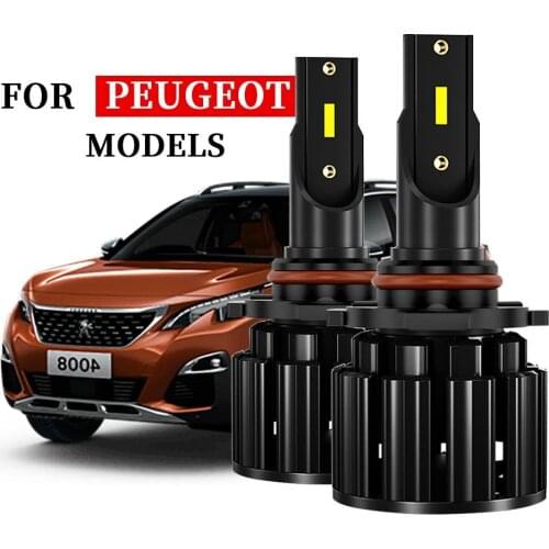 For peugeot 206 407 307 306 5008 308 208 106 406 207 3008 High Beam Low Beam Headlight Bulbs Led Fog Light H1 H7 H11 H4 9004
