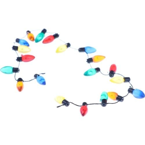 1/12 Scale 18.5cm String Of Fake Lights Christmas Good Decoration Mini Furniture Accessories String Lights Dollhouse Miniature