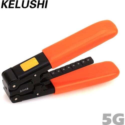 KELUSHI Fiber stripping tool 5G communication photoelectric composite cable Fiber Drop Cable Stripper FTTH Stripping Pliers