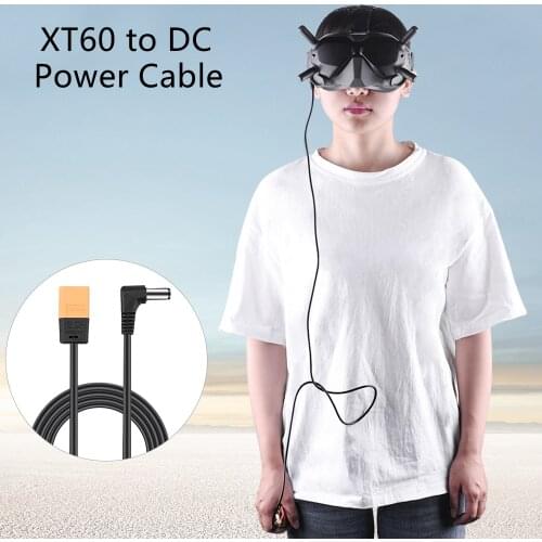 Power Cable XT60 for DJI FPV Goggles V2 XT60 to DC Charge Connetor Line for DJI FPV Combo RC Drone Glasses Accessories