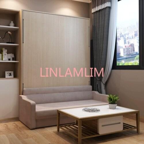 Linen fabric bed frame soft electric sofa wall Bed Home Bedroom Furniture camas lit muebles de dormitorio yatak mobilya quarto