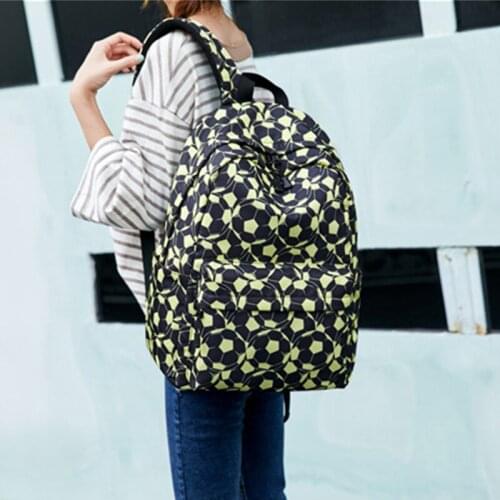 Fashion Geometric print Laptop Travel Bags for Teenager Girls Women Backpack College Student School Bag