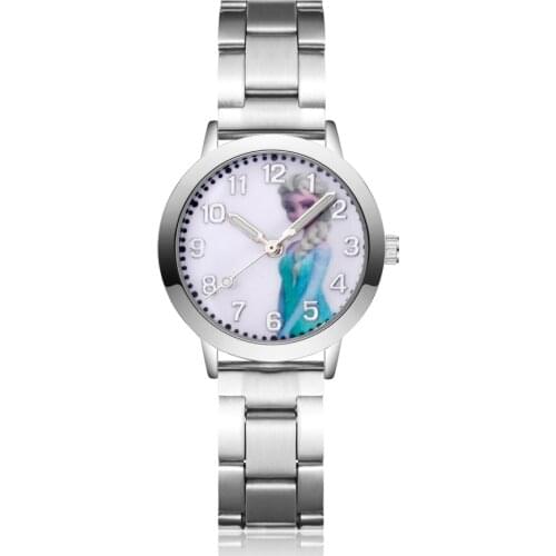 Cartoon Pretty style Childrens Watches Kids Student Girls boys Quartz Metal steel Wrist Watch JA126
