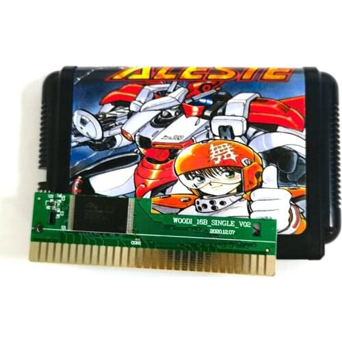 Musha Aleste Full Metal Fighter Ellinor 16 Bit MD Game Card Sega Mega Drive Genesis