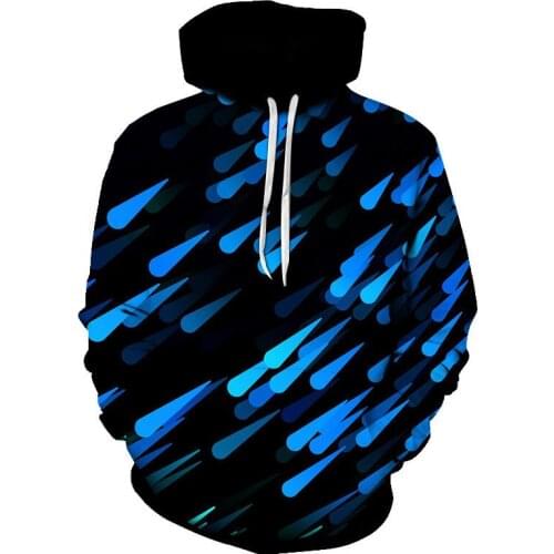 2021New hoodie Mens 3d water drop hooded sweatshirt Long Sleeve 3D Print Hoodie Mens clothing street casual style Shirt