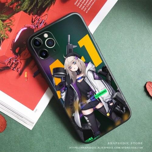 AA 12 Girls' Frontline Soft Silicone Glass Phone Case Cover Shell For iPhone SE 6 6s 7 8 Plus X XR XS 11 12 Mini Pro Max