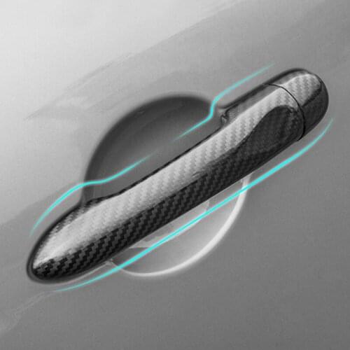 Door handle trim shell Carbon fiber protective shell For Mercedes Smart 453 Forfour 2015-2020 Car styling Modified Accessories