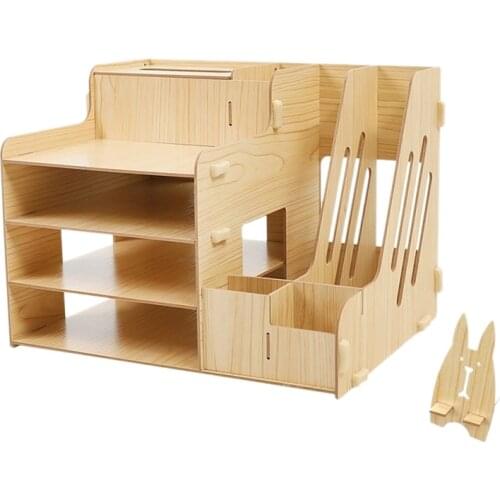 Desk Storage Box Set and Accessories DIY Pen Holder Box Suitable Desktop Stationery Home Office Supplies Storage Rack