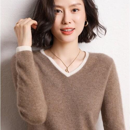 Autumn Winter High Quality 100% Cashmere Sweater Women Knitted Pullover Female Short Section Bottoming Sweater Loose Jumper