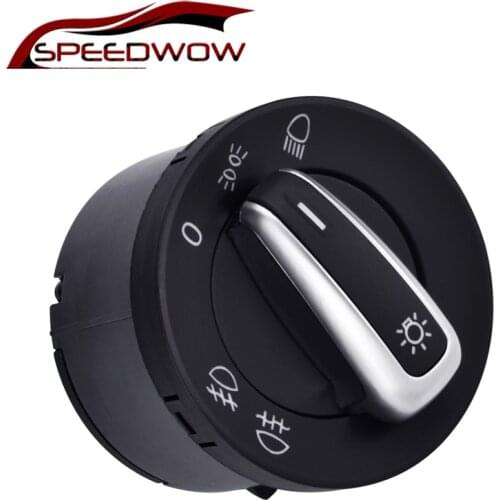 SPEEDWOW Headlight Switch Fog Lamp Switch For VW Golf 5 6 GTI Mk5 Mk6 Jetta 5 6 Passat B6 Touran Tiguan 5ND941531A/5ND 941 431 A