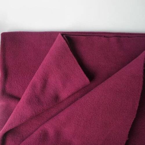 Rose Purple Colour Thicken Double Side Polar Fleece Fabric For Sewing Sweatshirt Coat Toys Fleece Cloth Fabric 50X150CM