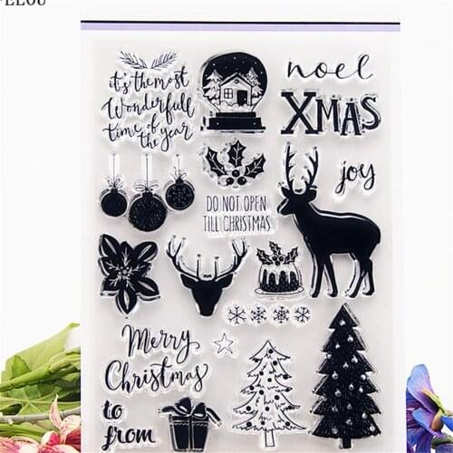 PANFELOU Deers house Transparent Clear Silicone Stamp/Seal for DIY scrapbooking/photo album Decorative clear stamp sheets