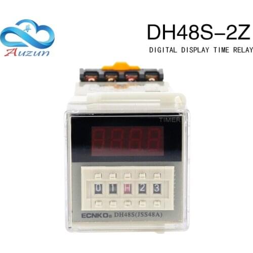 Dh48s-2z digital display time relay ac AC220/ dc24/12v time controller timing switch group