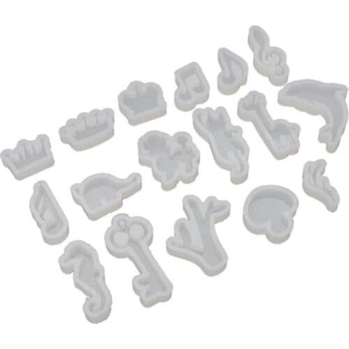 Silicone Resin Mold Jewelry Tools Cat Rabbit Deer Dolphin DIY Epoxy Resin Molds