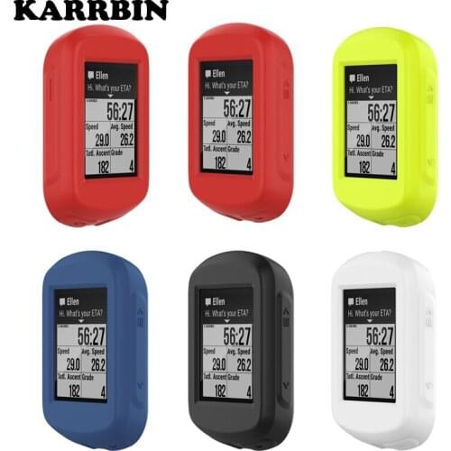KARRBIN Stopwatch Silicone Case for Garmin Edge 130 Plus Shockproof Cover for Garmin Edge130 Screen Protector Case