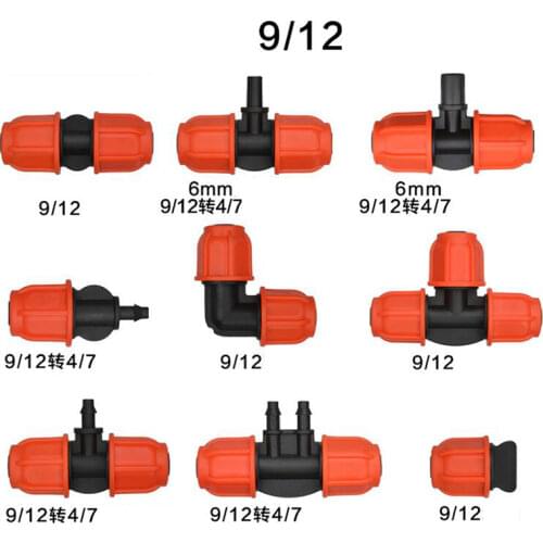 1pc Atomization Nozzle Water Control Sprayer DIY Micro Drip Irrigation Plant Self Garden Mist Sprinkler with Hose Connector 9/12