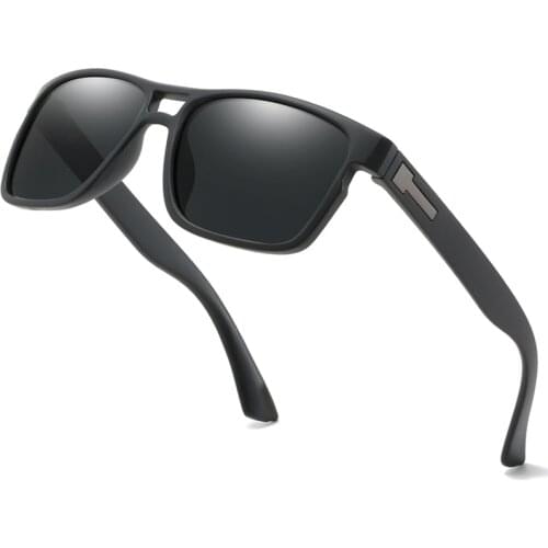 Rectangular Big Frame Sunglasses Men Polarized UV400 Lens Vintage Fashion Sun Glasses Driving Male Lady