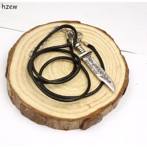 Hzew supernatural kinfe letter necklace power pendant necklaces
