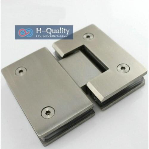 Thicken 180 Degrees Precision Casting and Surface Wire Drawing Stainless Steel Glass Clamp, Shower Door Glass Clip