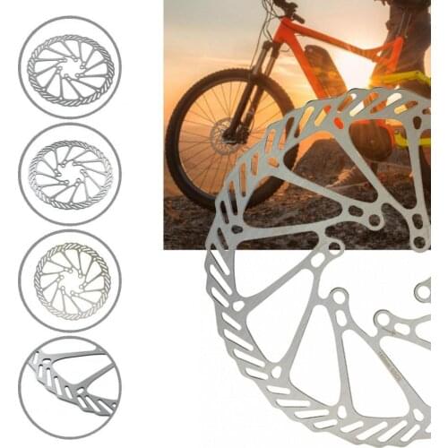 1 Set Fashion Hollow Lightweight Floating Brake Rotor Long Lifespan Floating Bike Brake Sturdy for Mountain Bicycle