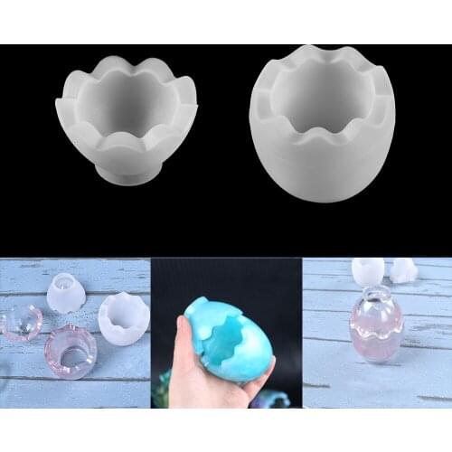 1set Storage Box Resin Silicone Mold For Jewelry Making Egg Shape Epoxy Mold DIY Crystal Epoxy Gift Boxes Jewelry Tools