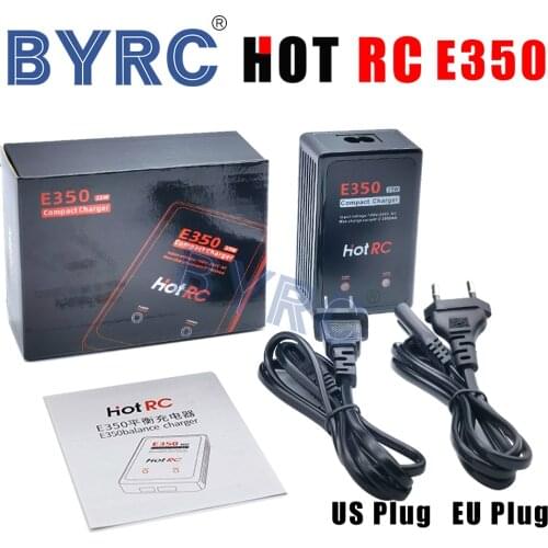 1Pcs HotRC E350 Pro 7.4v/11.1v Lipo Battery Charger 2s 3s Cells Battery Charger 25W 2000mA for RC LiPo AEG Airsoft Battery