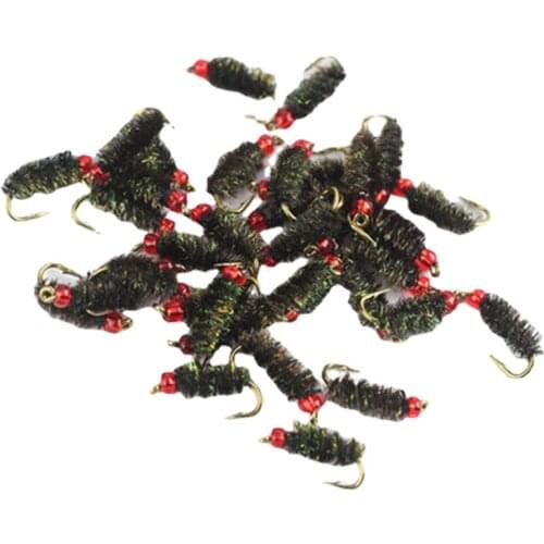 5-12pcs/Lot Fly Hook 20#/18#/16#/14# Bug Hook Cang Fly Small Bionic Insect Feather Hot River Fishing Lure Baits