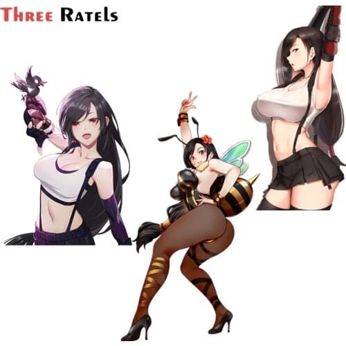 A601 Sexy Waifu Hentai Anime Girl Tifa Lockhart For Final Fantasy Car Sticker Waterproof Auto Decors on Bumper Rear Window