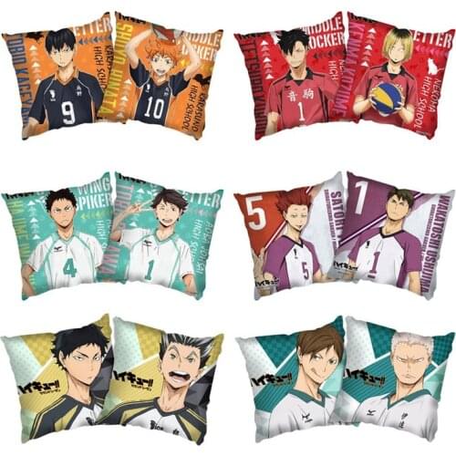 Anime Haikyuu!! Double Picture Pillowcase Pillow Case Cover Cushion Seat Bedding 45*45cm