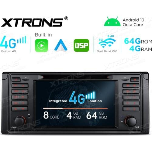 7" Android 10.0 OS Car DVD Multimedia System Player GPS Radio for BMW E39 M5 1999-2003 & BMW E39 1995-2003 & BMW E38 1994-2001