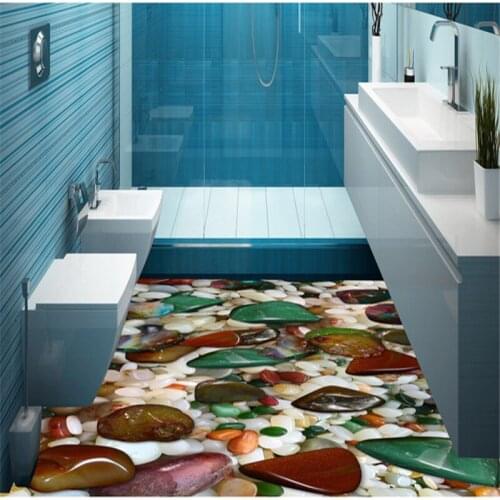 Beibehang Jade carving stone Custom Wallpaper 3D Floor Murals Wall Mural Bathroom Self-adhesive papel de parede 3D Wall Paper