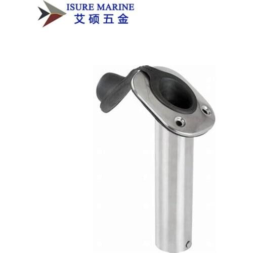 Boat Fishing Rod Holder 30 Degree Flush Mount Stainless Steel Fishing Pole Stand Bracket Fishing Accessory