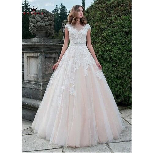 Elegant Mermaid Wedding Dresses 2021 New Design Tulle Lace Crystal Belt Long Formal Bride Dress Custom Made DE23