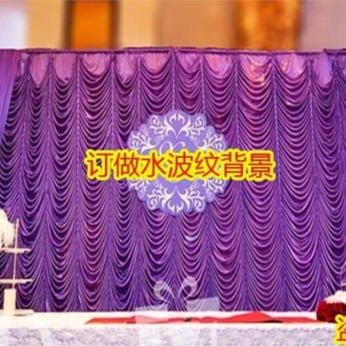 Purple luxury wedding backdrops for Party decoration,wedding stage drape mariage,wedding curtains stage decor