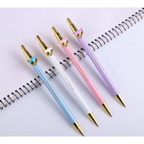 Metal Mechanical Pencil Kawaii Stationery Pencil Automatic Writing Quality Pencils 0.5mm 1Pcs