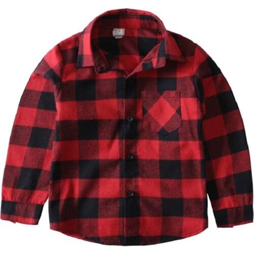 Kindstraum 2018 New Boys & Girls Cotton Shirts Brand Children Plaid Blouses Casual Spring & Autumn Clothes for Kids,RC753