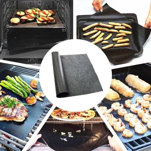 Duolvqi BBQ Grill Pad Oil Repellent Flame Retardant Mat Anti Skid For BBQ Outdoor Camping Stove Cushion Barbecue Accessories