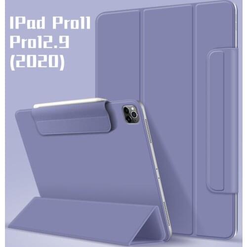 2021 Magnetic Double-sided Clip Tablet Case for IPad Pro 11 Protective Cover Pro 12.9 Inch 2020 Full Screen Shockproof Sleeve
