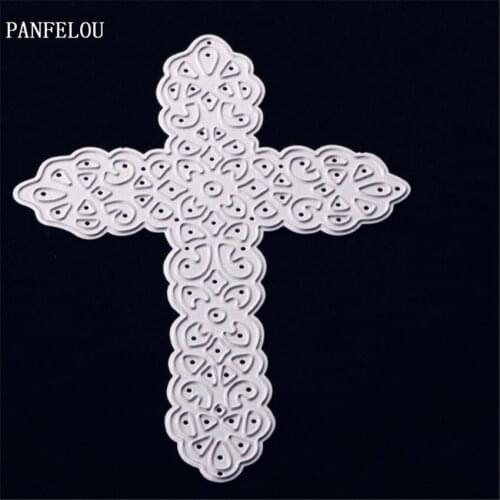 PANFELOU The cross metal crafts paper die cutting dies for Scrapbooking/DIY wedding Halloween Hand account cards