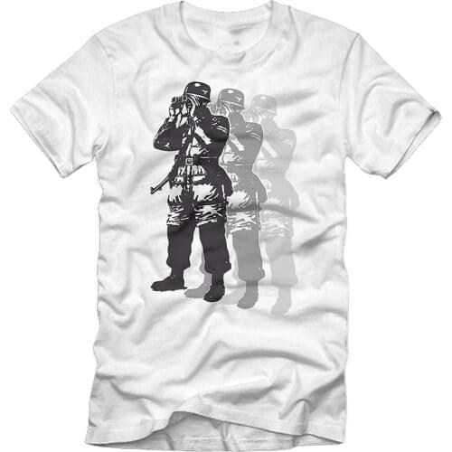 Men T-Shirt for German Paratroopers of World War II Paratrooperist German Short Casual 100% COTTON O-Neck tshirt