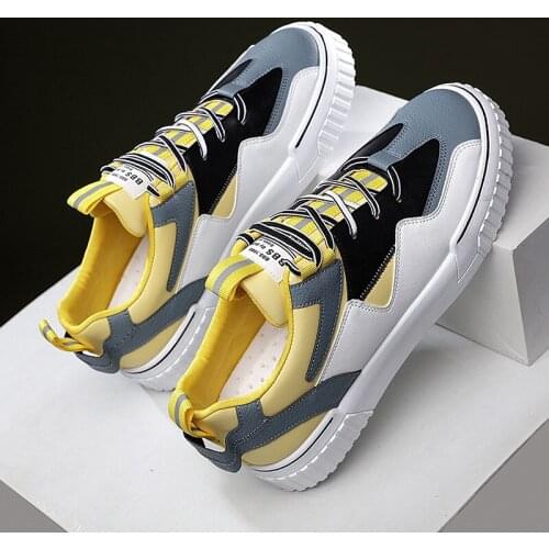 2020 Mens Shoes Korean Trend Lace-upall-match Shoes Mens Comfortable Comfortable Breathable Student Shoes Mens Casual Shoes