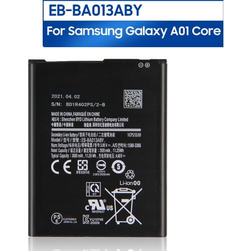 Original Replacement Phone Battery EB-BA013ABY For Samsung Galaxy A01 Core Authentic Rechargable Battery 2920mAh